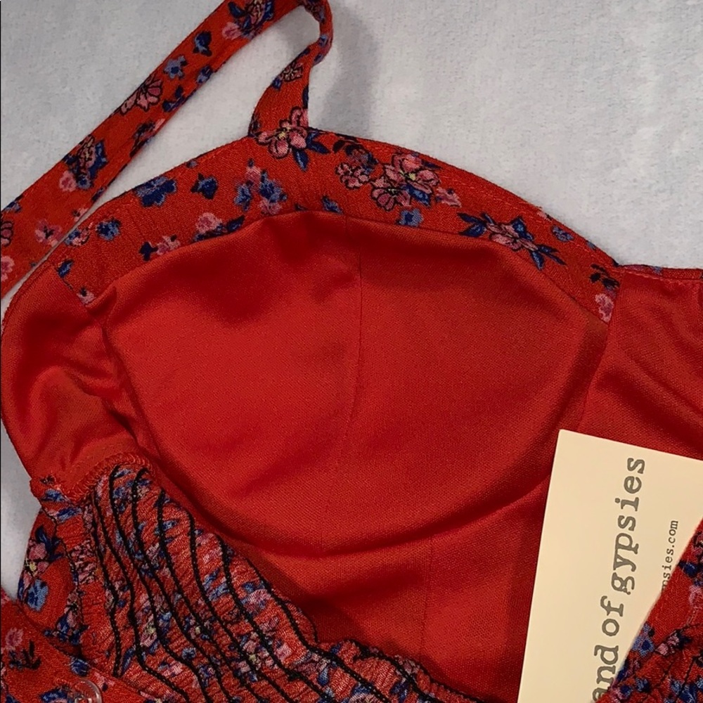 Band of Gypsies Floral Boho Crop Bra Top-NWT - Picture 5 of 6